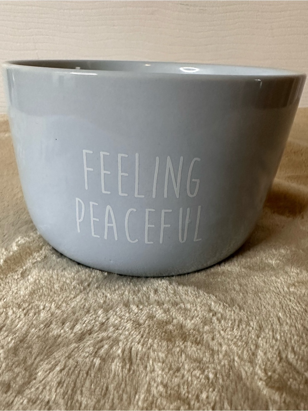 Peace Love World Citronella Candle in Aquamarine 24.5oz Feeling Peaceful